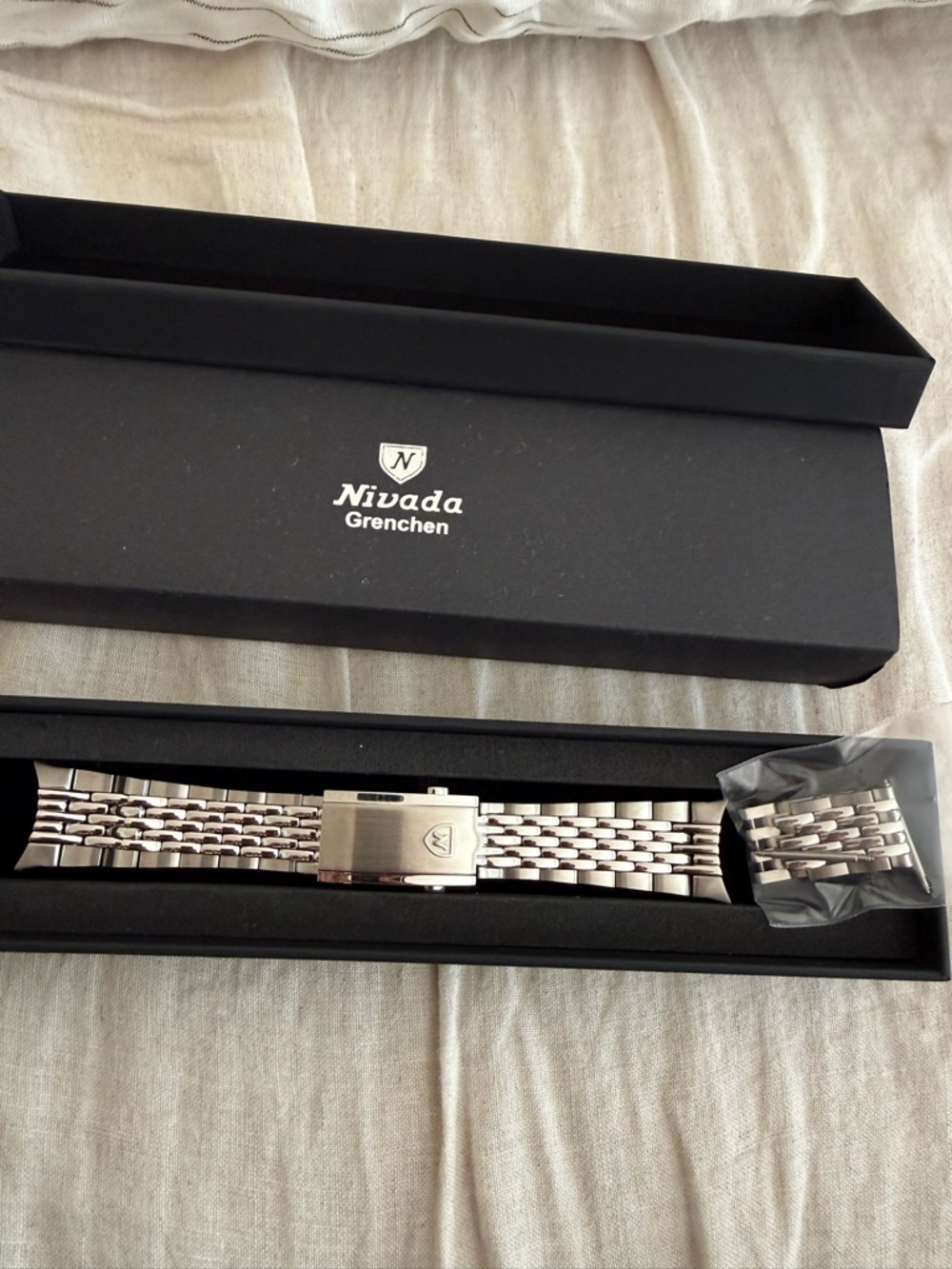 Nivada Grenchen Antarctic Beads of Rice Bracelet 20mm